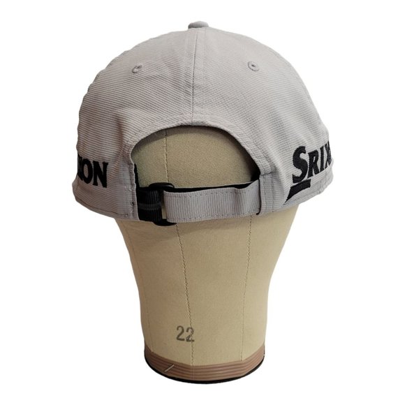 Srixon Golf Adjustable Tuck Strap Cap Trucker Baseball Logo 3D Hat Gray PGA - Picture 5 of 12